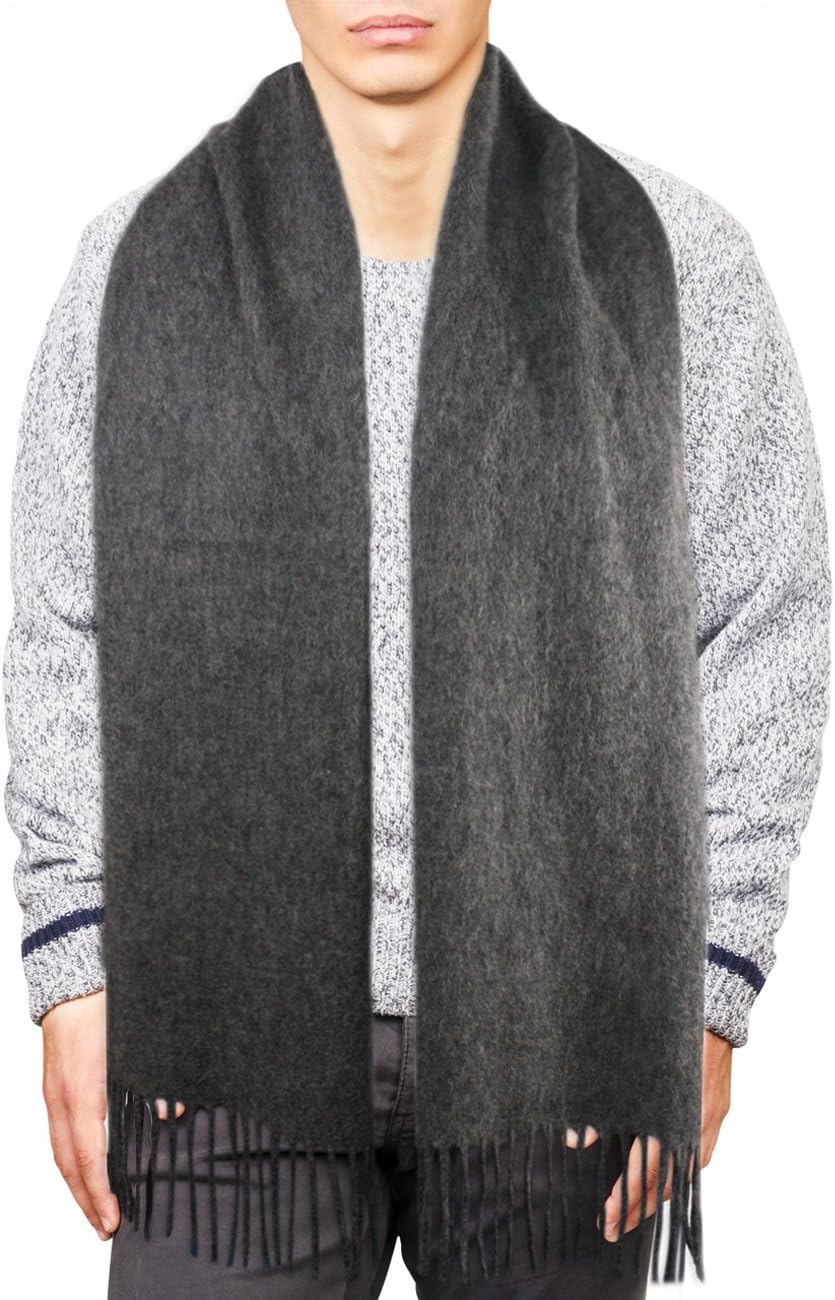 Dahlia Men's Winter Scarf - Wool Blend, Soft & Warm, Cashmere Feel