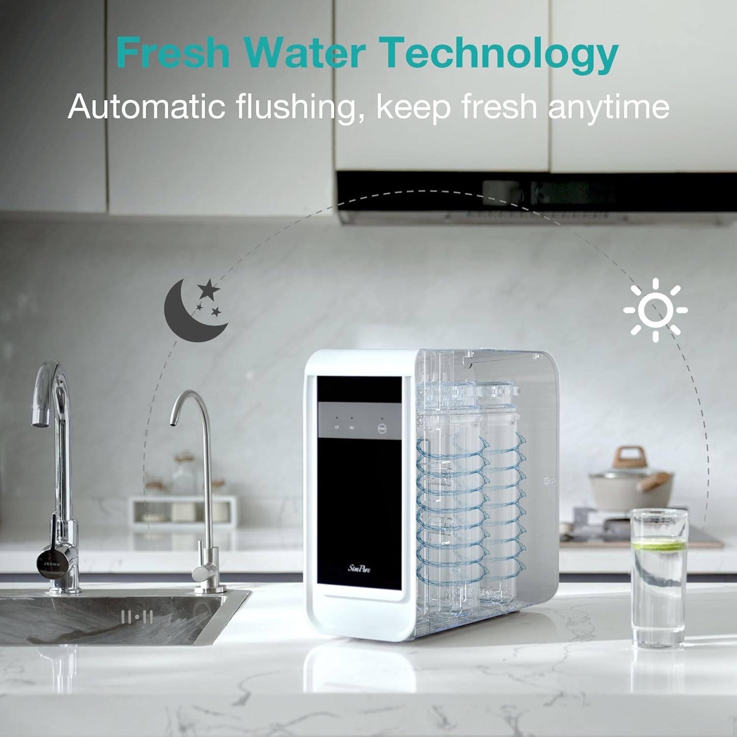 SimPure Tankless Reverse Osmosis System, Under Sink Water Filter System