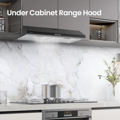 COMFEE'  Range Hood 30 inch, 3 Speed Exhaust Fan and 2 LED Lights