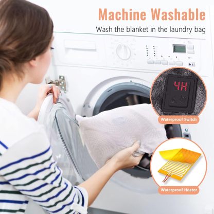 New Fi USB Heated Blanket with 3 Heating Levels & Timing Function