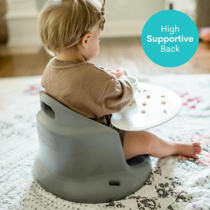 Upseat Baby Floor Seat Booster Chair for Sitting Up with Removable Tray