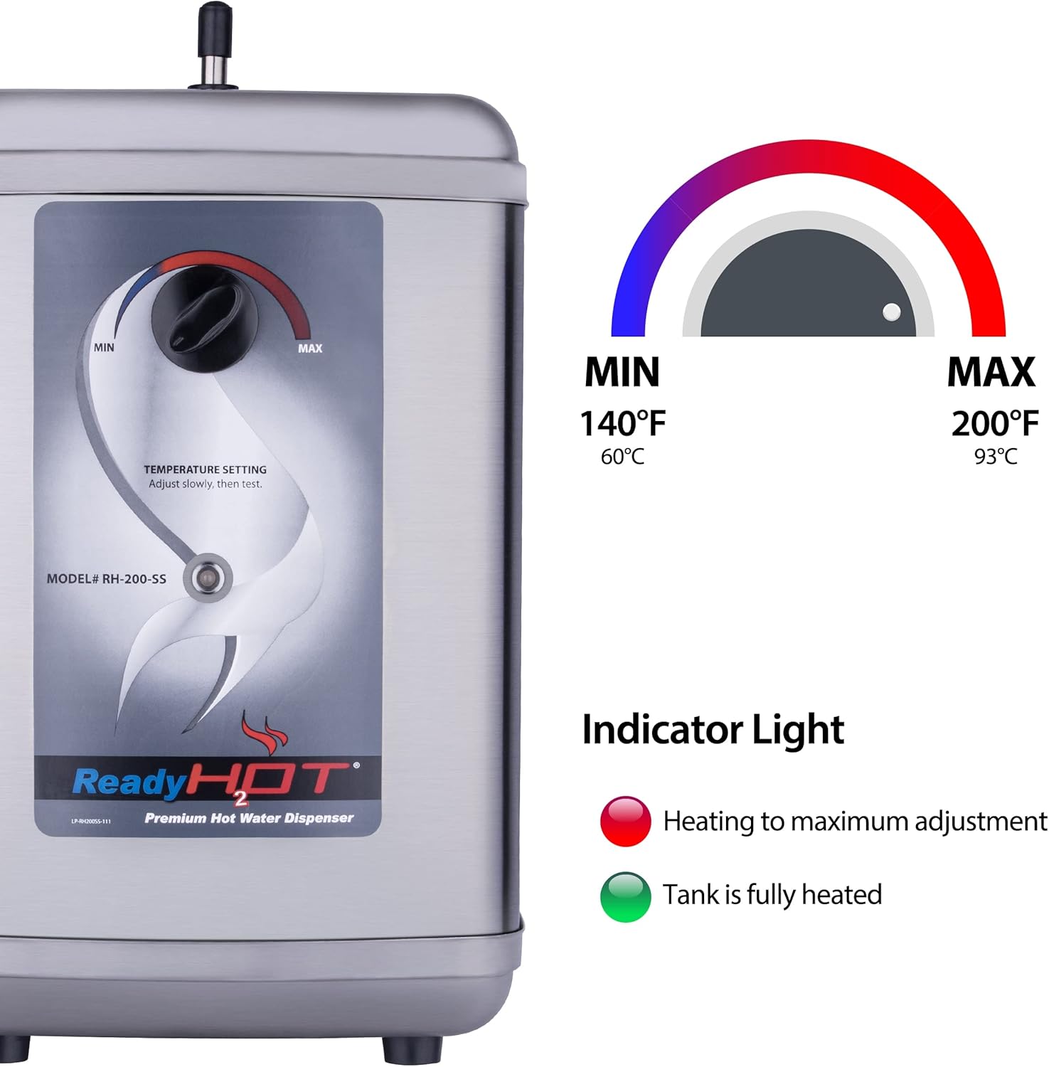 Ready Instant Hot Water Dispenser System, Stainless Steel