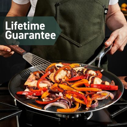 HexClad Hybrid Nonstick Griddle Pan 12-Inch Stay-Cool Handle