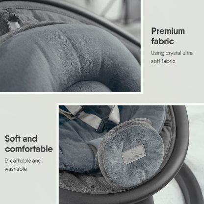 BabyBond Baby Swings for Infants, Bluetooth Infant Swing with Music Speaker, 3 Seat Positions