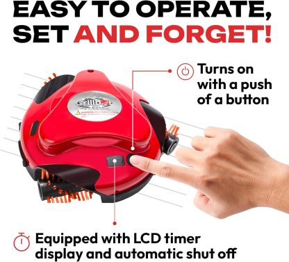 Grillbot Automatic Grill Cleaning Robot with Nylon Brushes