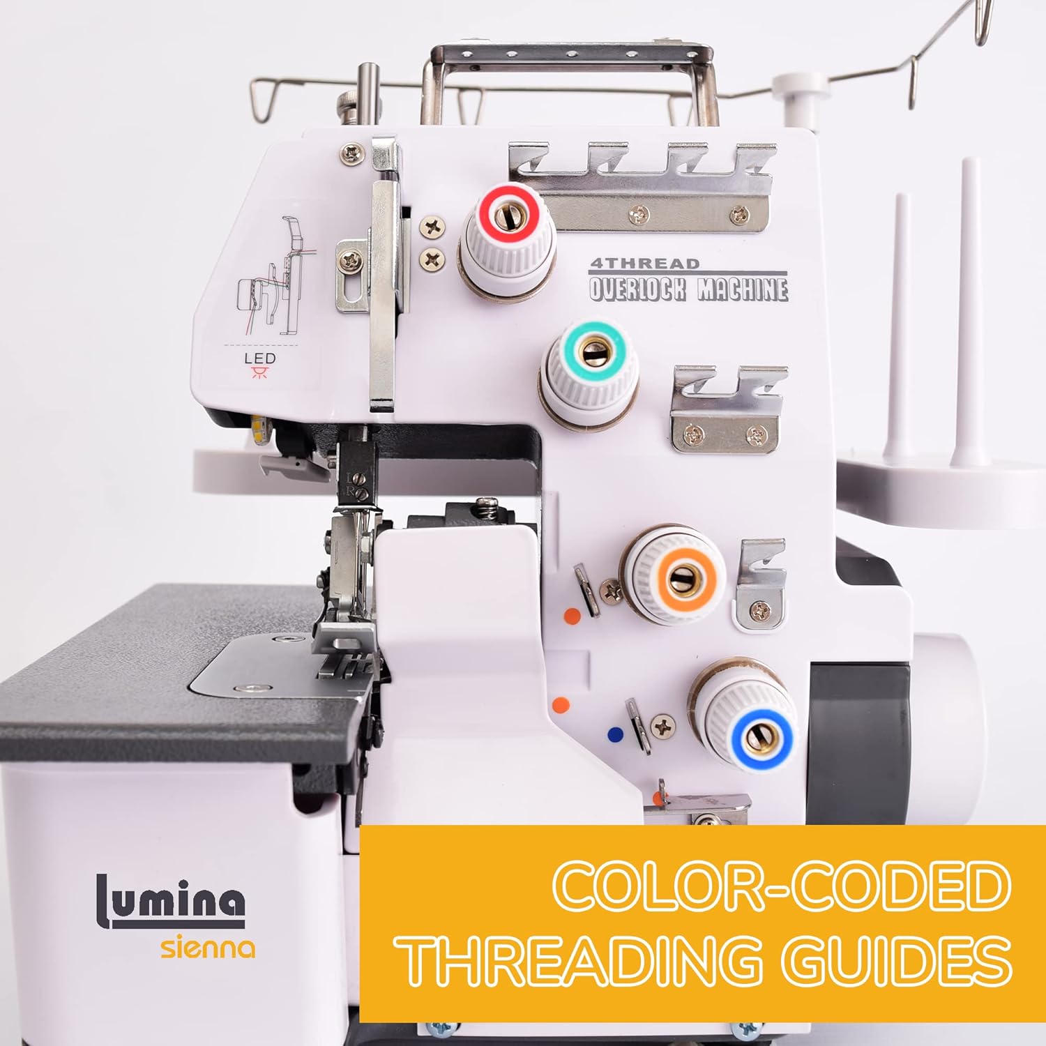 Lumina Sienna Serger Sewing Machine - Industrial Grade Sergers & Overlock Machines