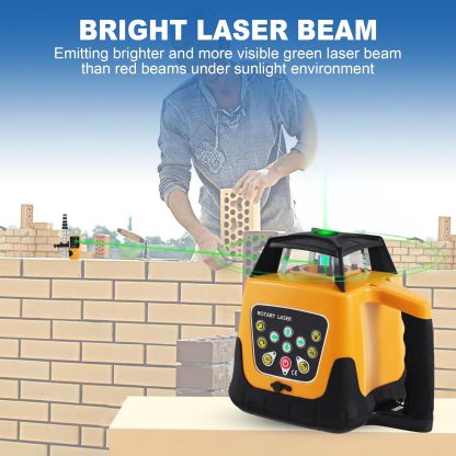 Iglobalbuy Rotary Laser Level Green Laser Self Leveling Kit