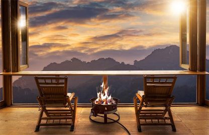 Outland Living Firebow Outdoor Portable Propane Gas Fire Pit with Cover & Carry Kit