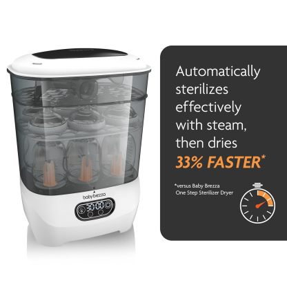 Baby Brezza Bottle Sterilizer and Dryer Advanced – Electric Steam Sterilization Machine Universal Sterilizing
