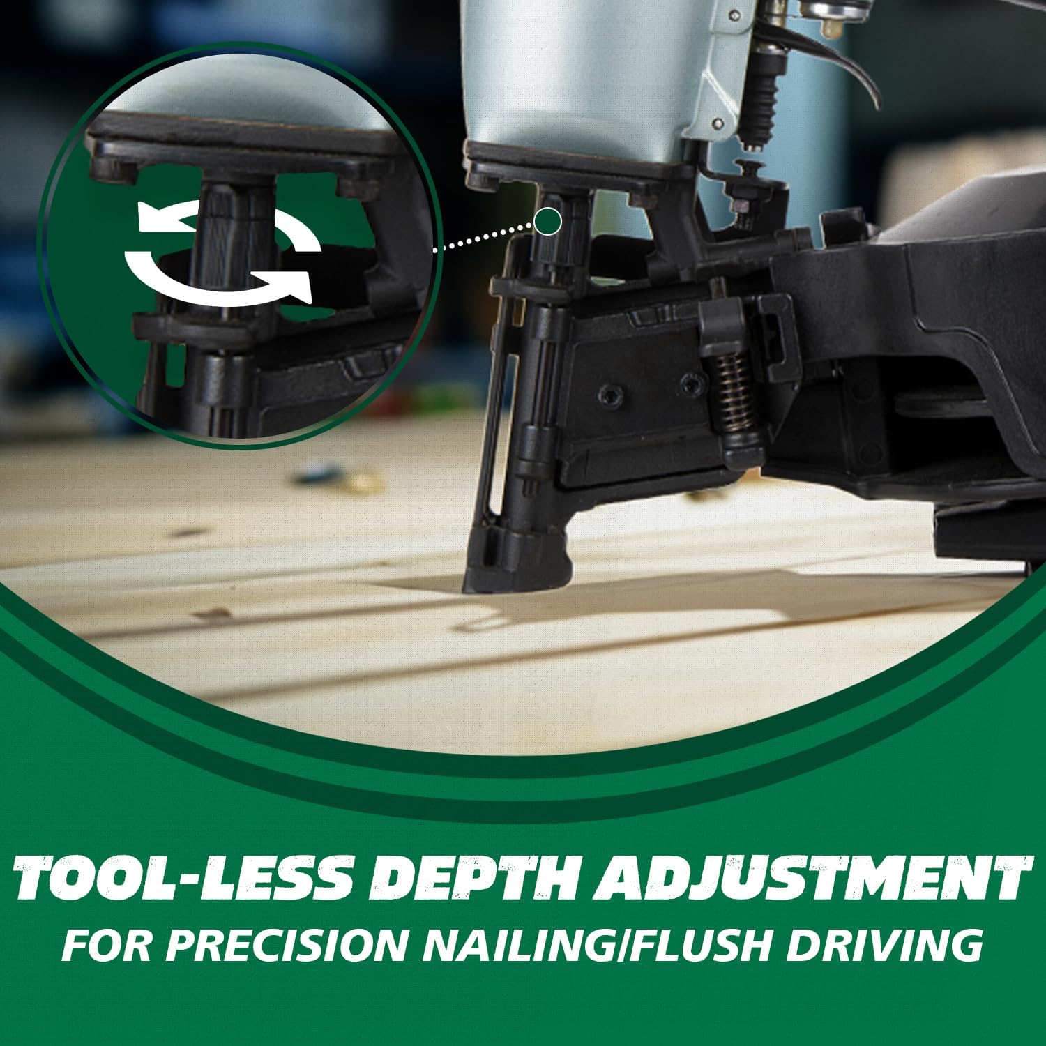 Metabo HPT Roofing Nailer Pro-preferred Pneumatic Power Nailers in Roofing tools