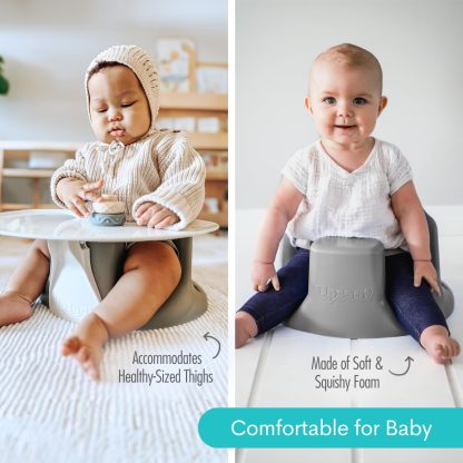 Upseat Baby Floor Seat Booster Chair for Sitting Up with Removable Tray