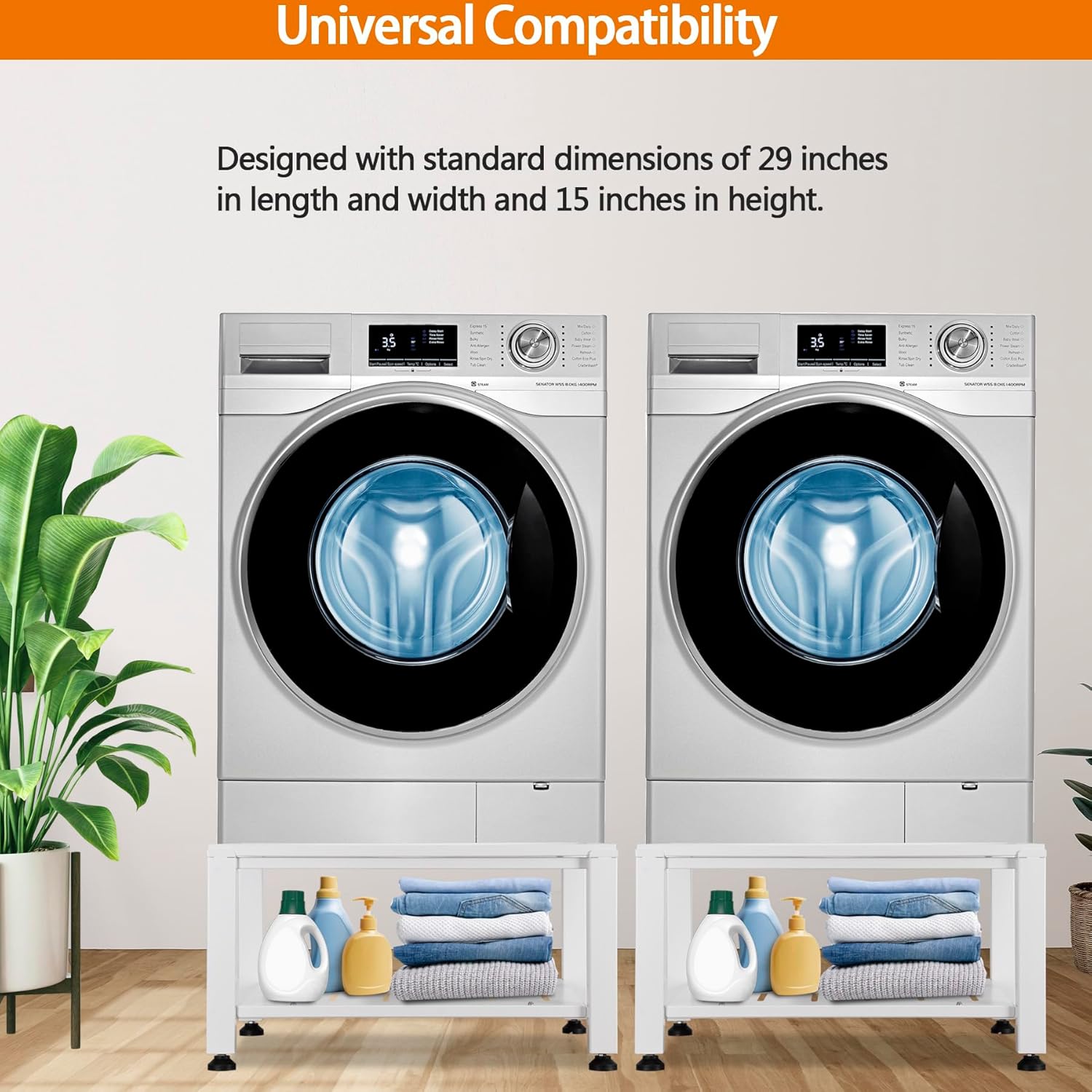 Talustool Premium Washer and Dryer Pedestal Stand Metal