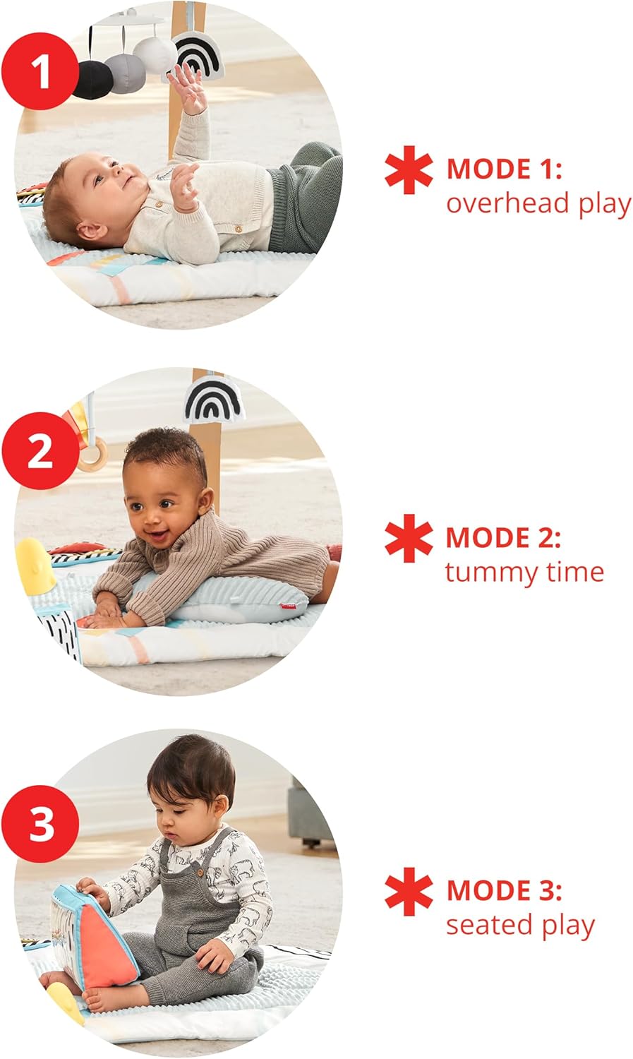 Skip Hop Baby Play Gym Montessori Inspired, Infant Playmat, Discoverosity