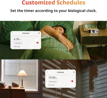 SwitchBot Smart Electric Motorized Blinds Kit - 3Pack with 2.4G WiFi Remote Control