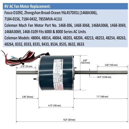 LEUNGOO 2 Speed Air Conditioner Condenser  Include a Capacitor