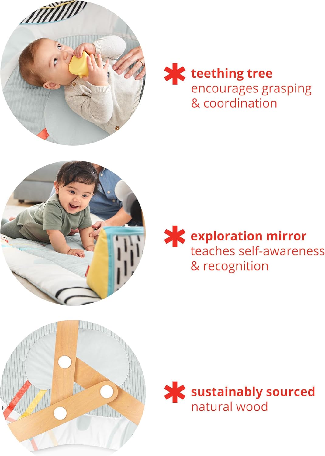 Skip Hop Baby Play Gym Montessori Inspired, Infant Playmat, Discoverosity