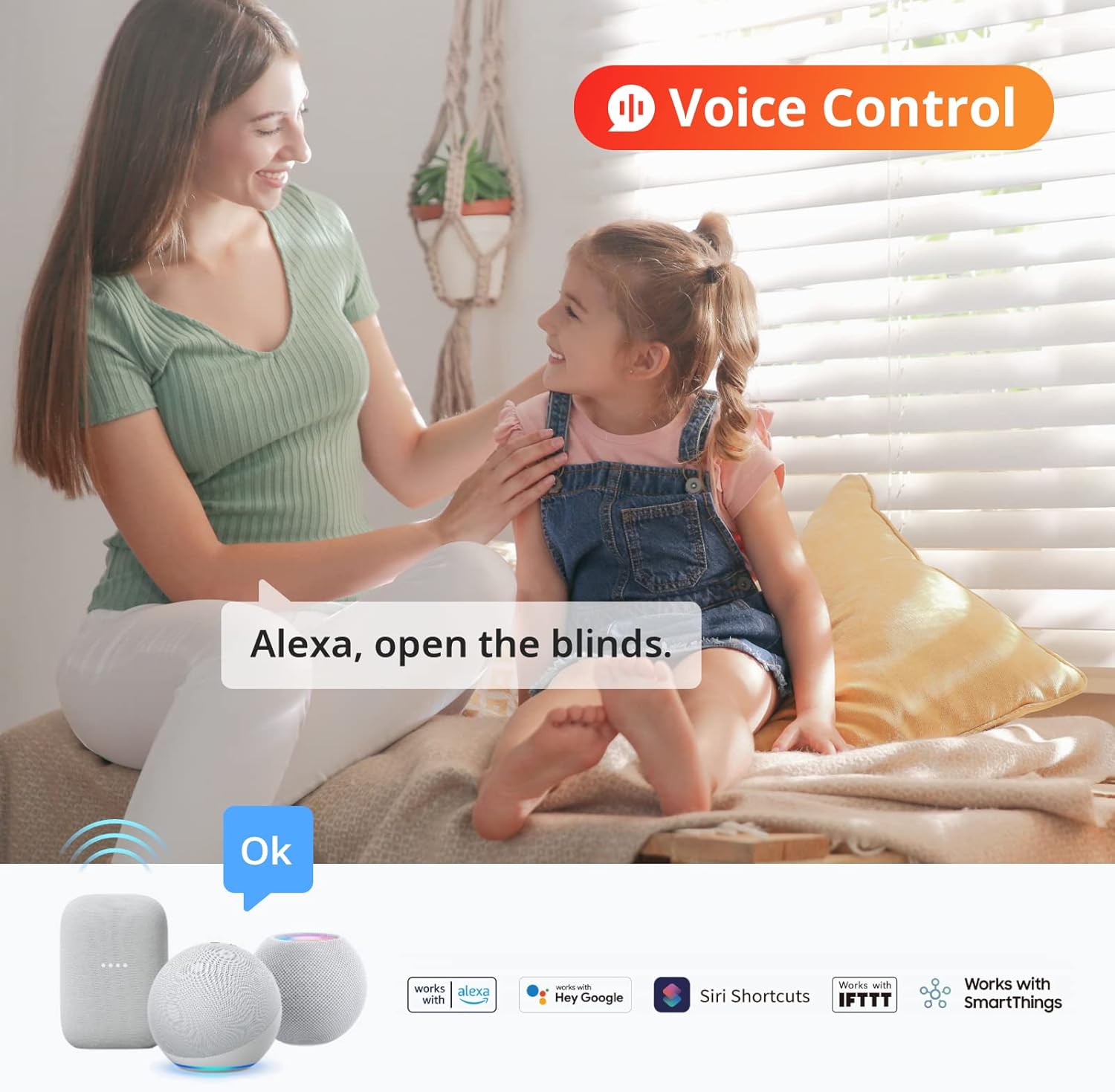 SwitchBot Smart Electric Motorized Blinds Kit - 3Pack with 2.4G WiFi Remote Control