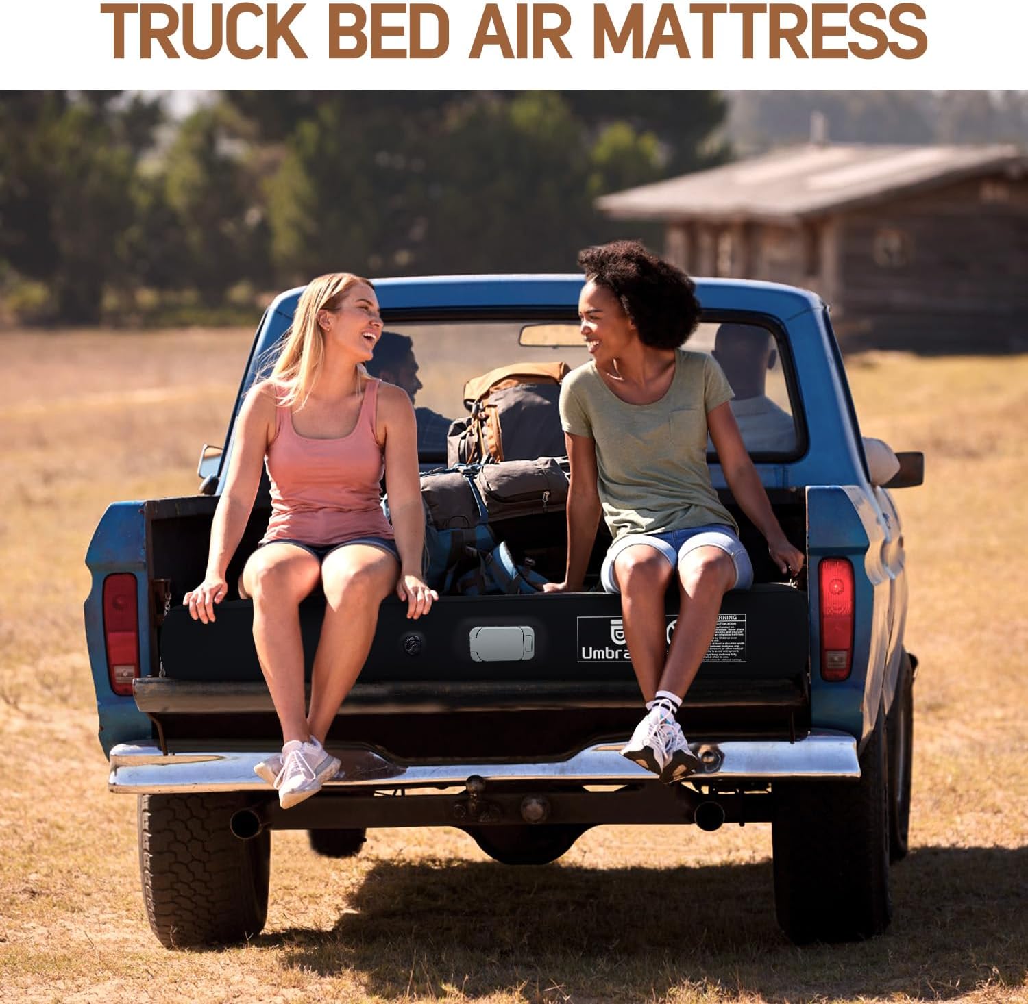 Umbrauto Truck Bed Air Mattress Inflate and Deflate with Rechargeable