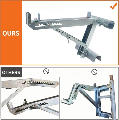 ‎Delmoar Ladder Jacks Scaffold Bracket,Two-Rung Short Body Extension Ladder Jack