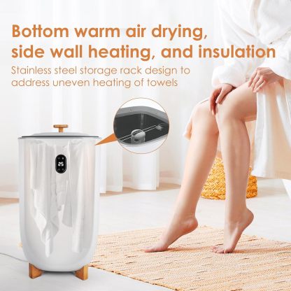 Bonrcea 2-in-1 Portable Clothes Dryer & Heated Towel Warmer, with 4000 RPM