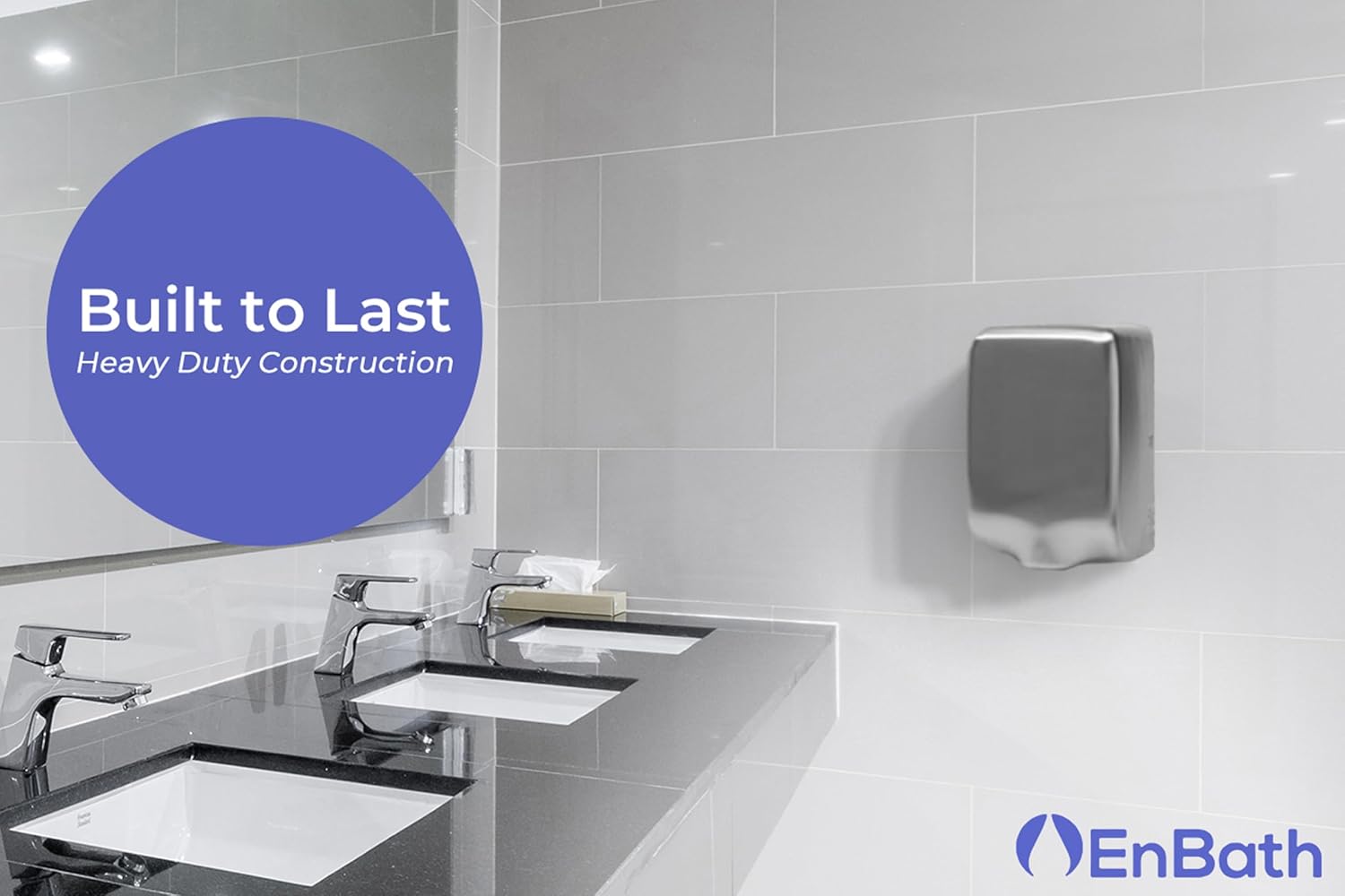 Enbath Commercial Hand Dryer with Air Filter