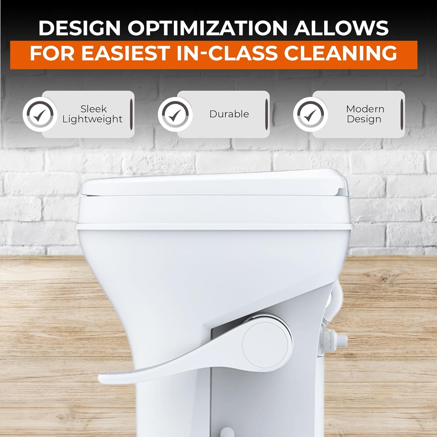 SEAFLO Residential Height RV Toilet, Splash-Back