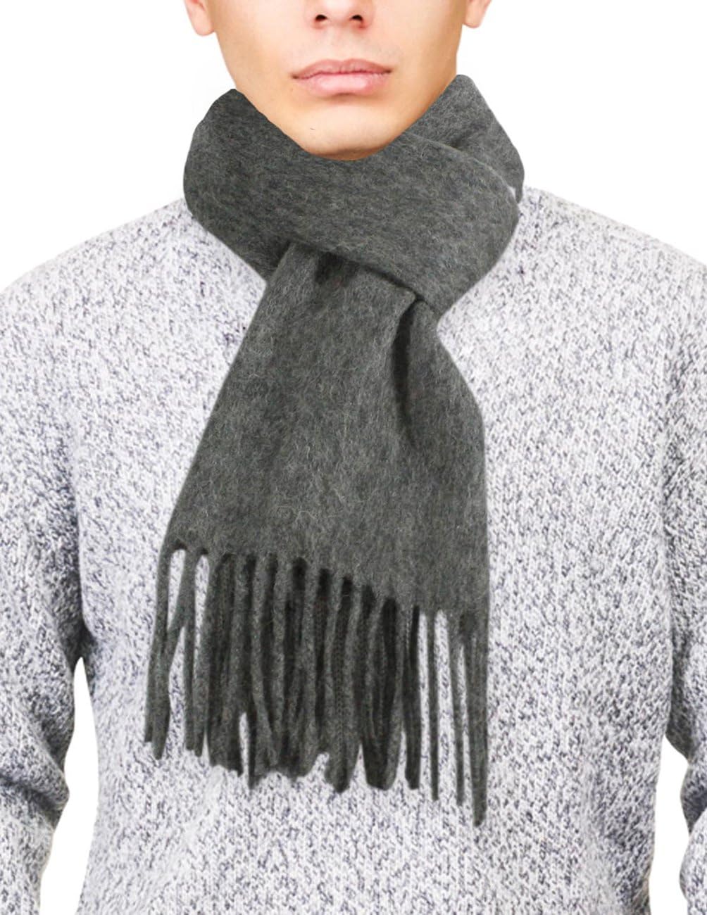 Dahlia Men's Winter Scarf - Wool Blend, Soft & Warm, Cashmere Feel