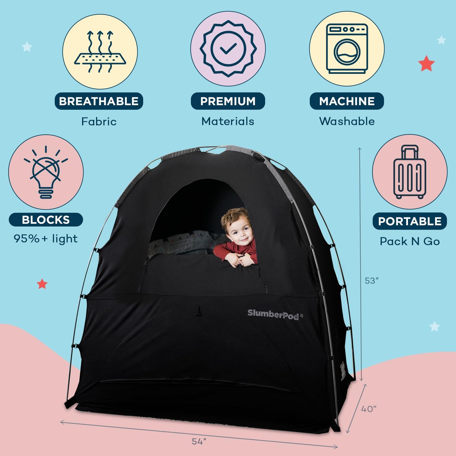 SlumberPod The Original Blackout Sleep Tent Travel Essential for Babies and Toddlers