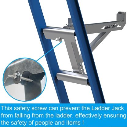 ‎Delmoar Ladder Jacks Scaffold Bracket,Two-Rung Short Body Extension Ladder Jack