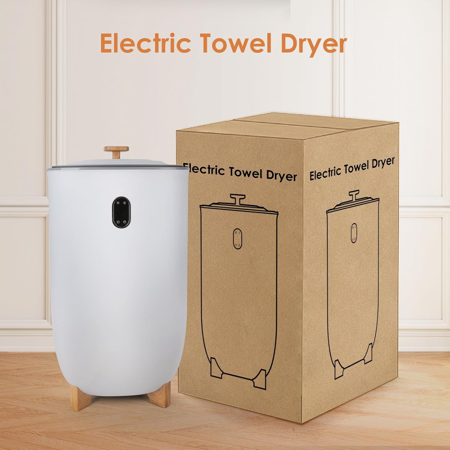 Bonrcea 2-in-1 Portable Clothes Dryer & Heated Towel Warmer, with 4000 RPM