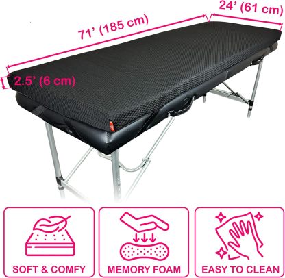 XOLLOZ Bed Topper Memory Foam with Four Corner Straps & Anti-Slip Bottom
