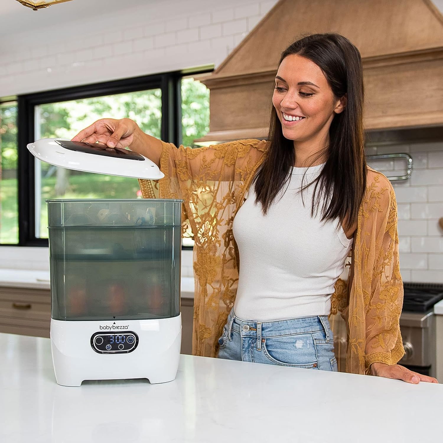 Baby Brezza Bottle Sterilizer and Dryer Advanced – Electric Steam Sterilization Machine Universal Sterilizing