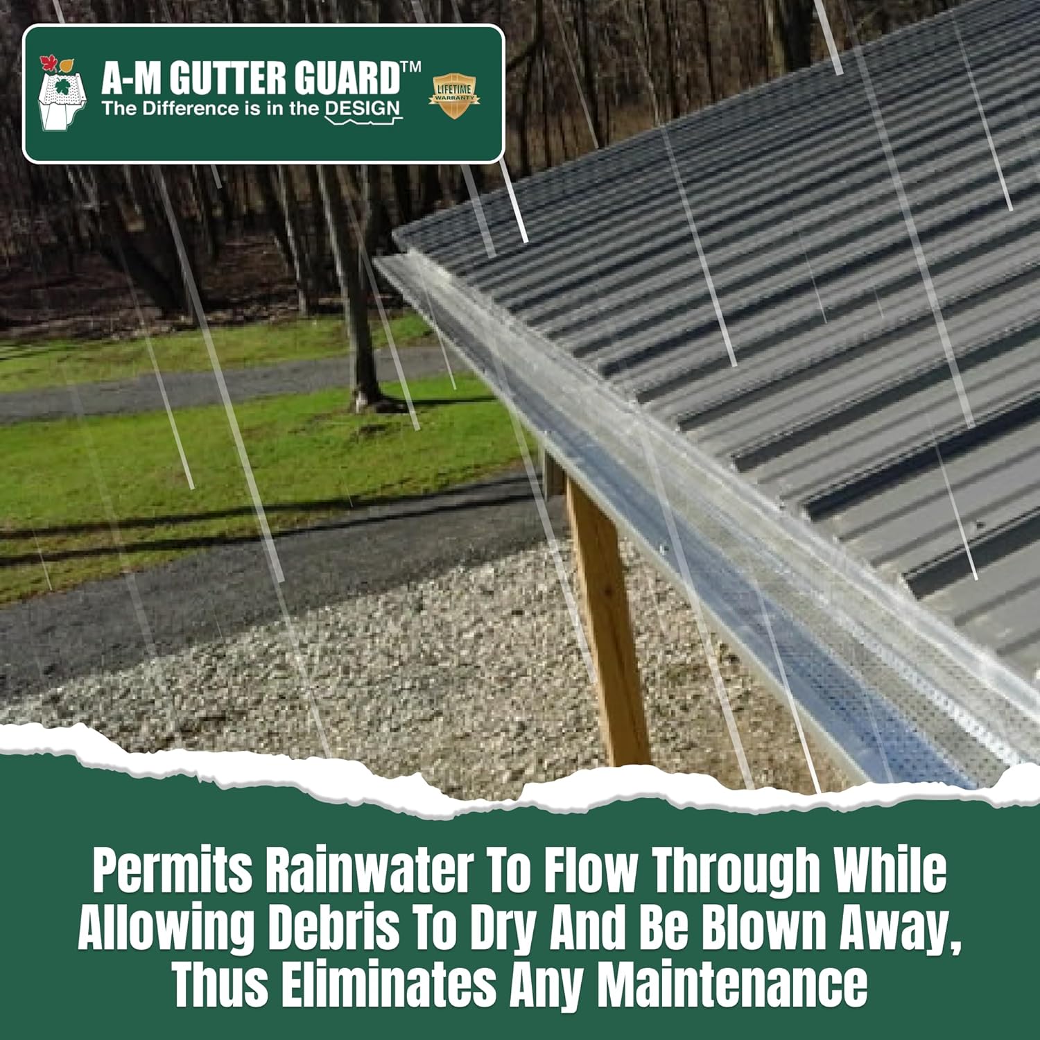 A-M Gutter Guard Heavy-Duty Aluminum Gutter Guard