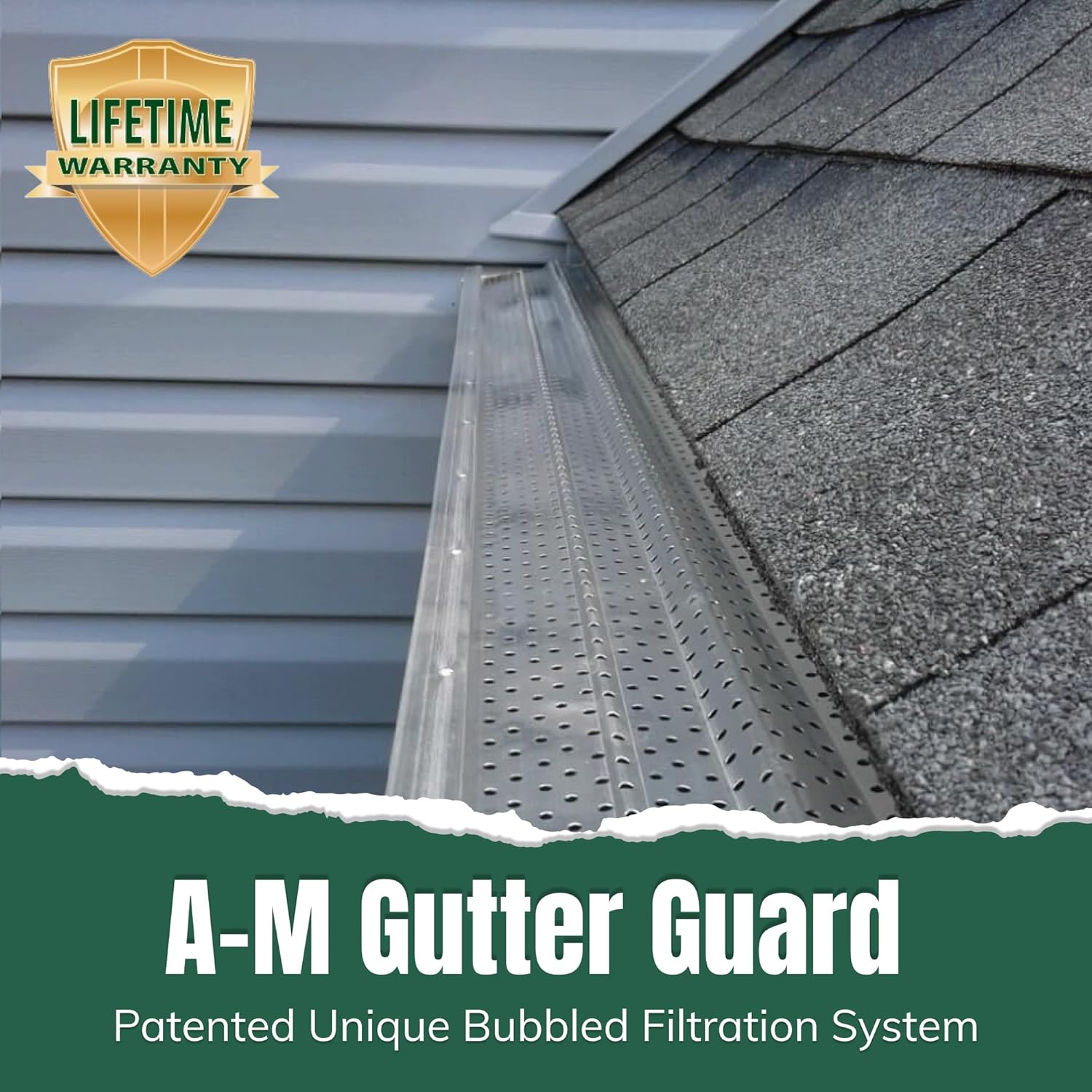 A-M Gutter Guard Heavy-Duty Aluminum Gutter Guard