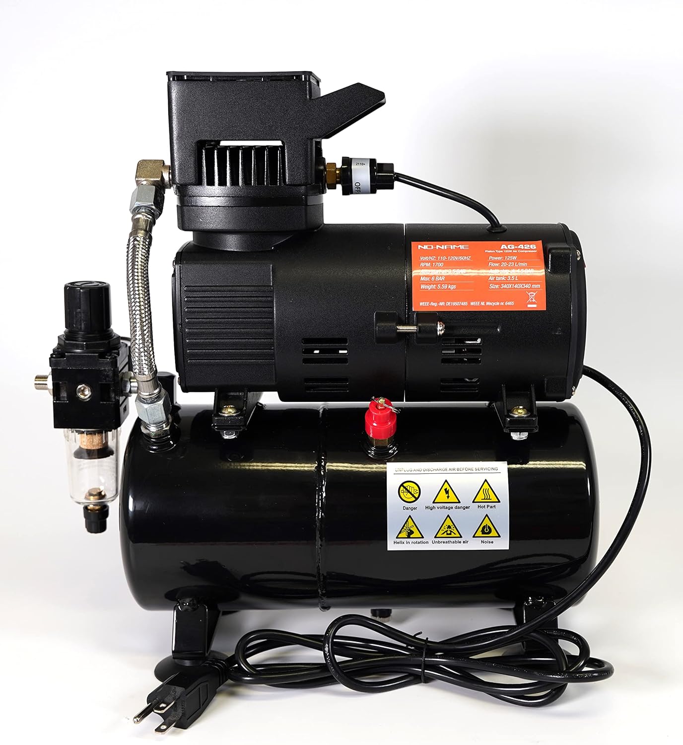 NO-NAME Quiet compressorairbrush with air tank model