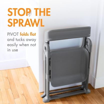 Boon Pivot Toddler Tower - Folding Toddler Step Stool for Bathroom Sink or Kitchen Countertop