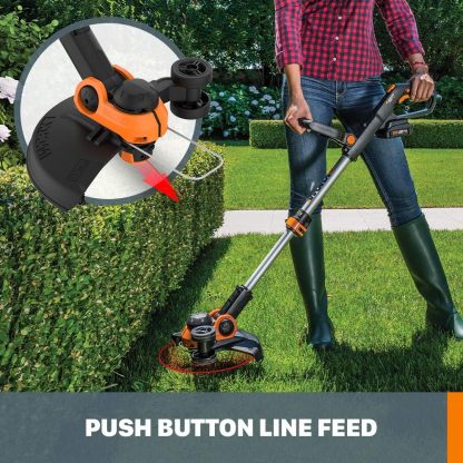 Worx String Trimmer Cordless GT3.0 20V PowerShare 12" Edger & Weed Trimmer