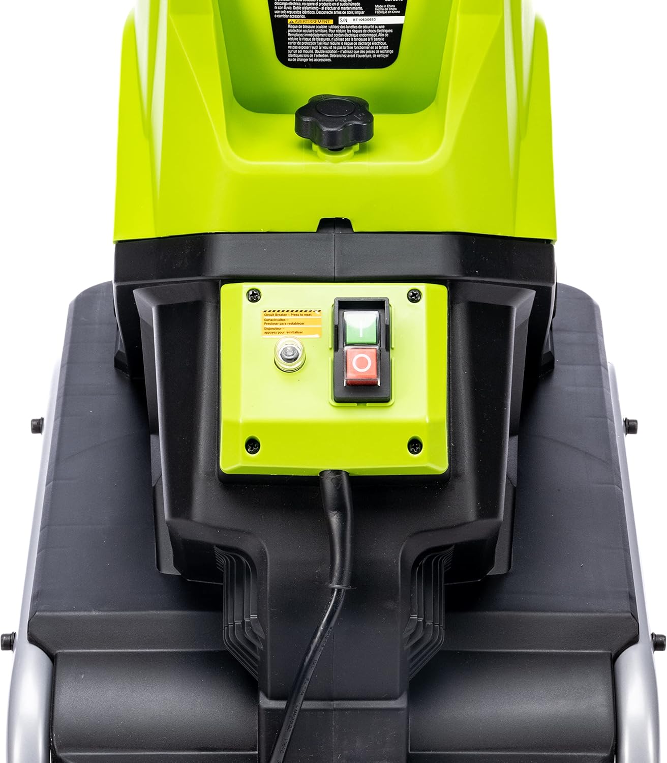 Earthwise 15-Amp Garden Corded Electric Chipper, Collection Bin