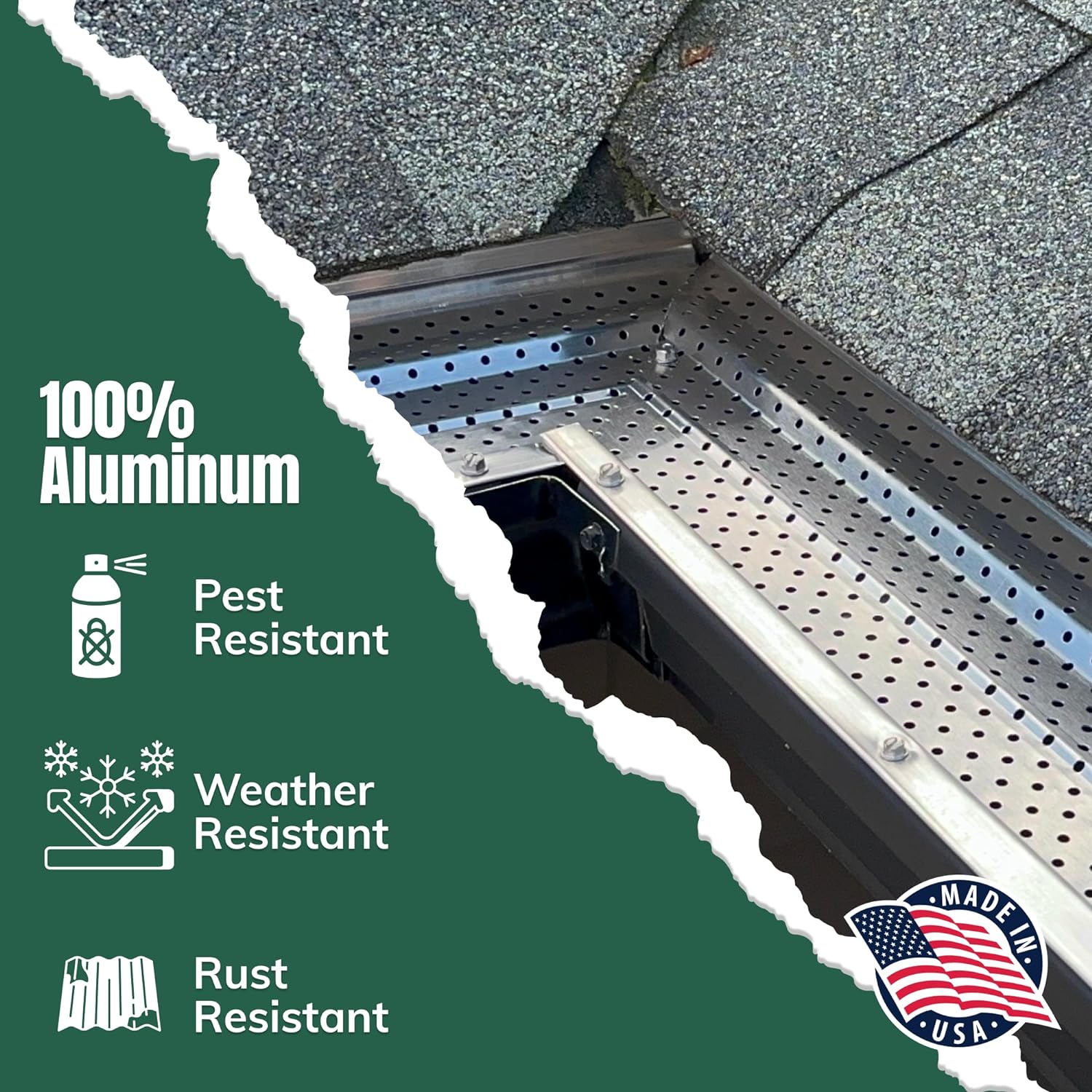 A-M Gutter Guard Heavy-Duty Aluminum Gutter Guard