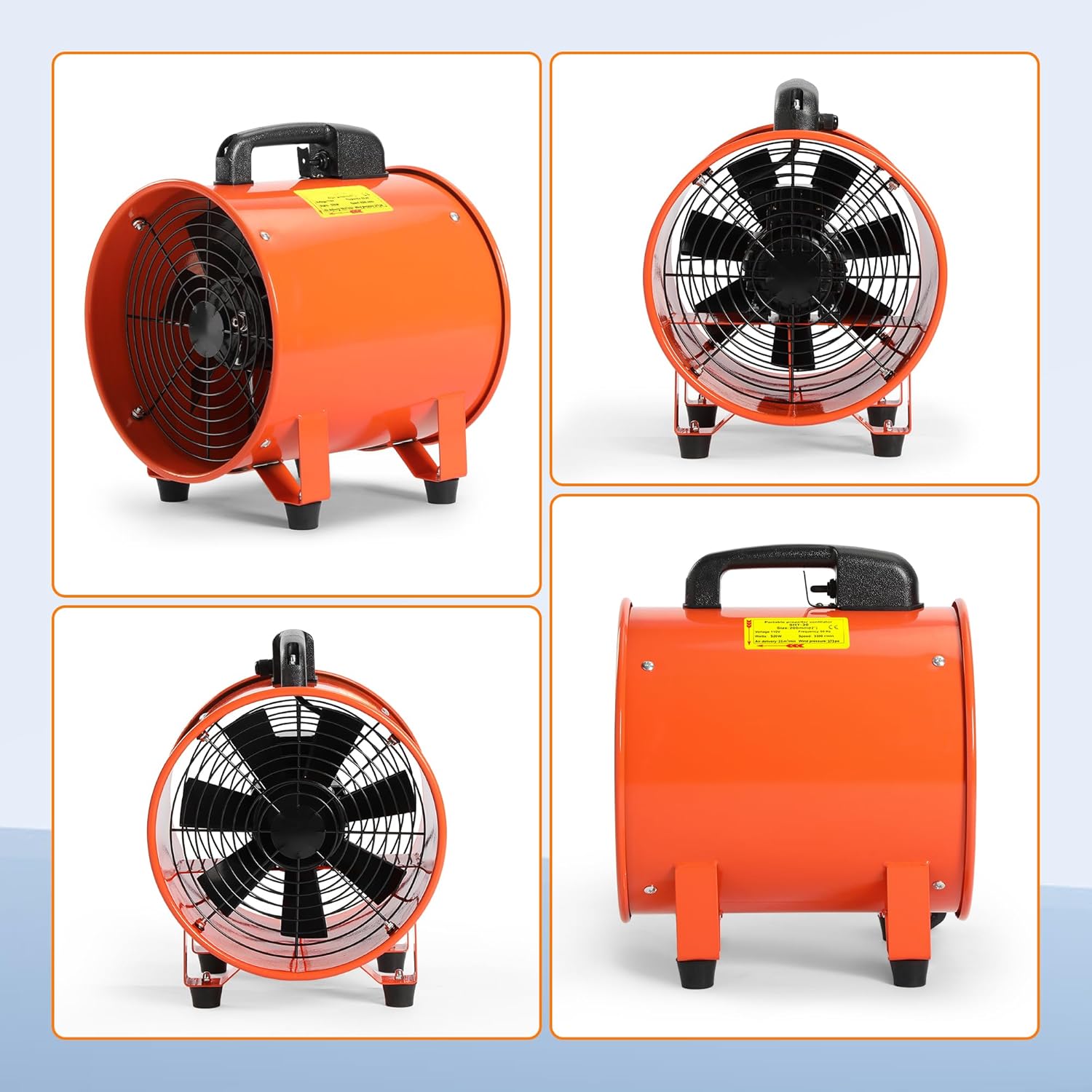 Rengue 12 Inches Utility Blower/Exhaust with 32.8 FT Hose Fan