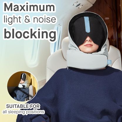 PLUTO Premium Travel Neck Pillow with Adjustable Velcro