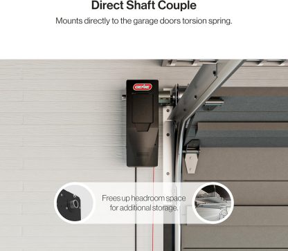 Genie Wall Mount Smart Garage Door Opener, DC Motor
