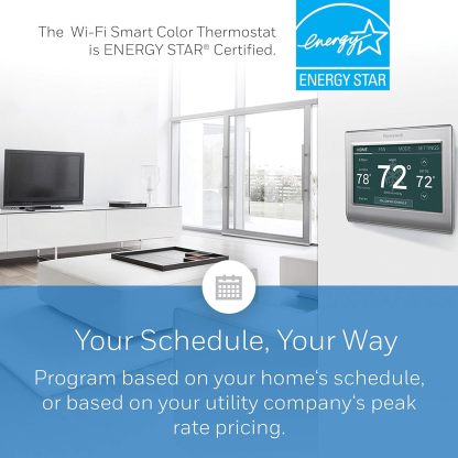 Honeywell Home Wi-Fi Smart Color Thermostat, Touch Screen