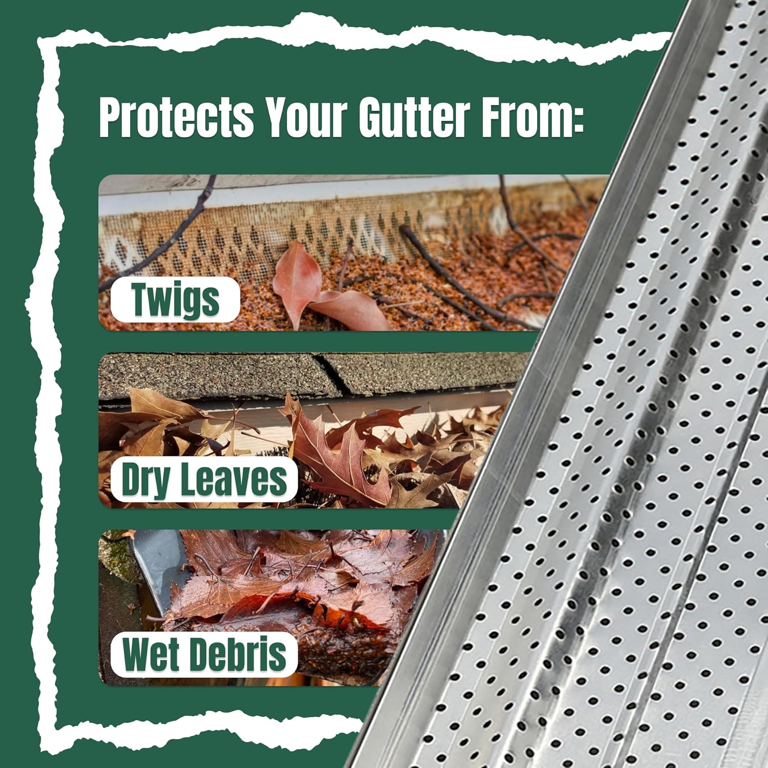 A-M Gutter Guard Heavy-Duty Aluminum Gutter Guard