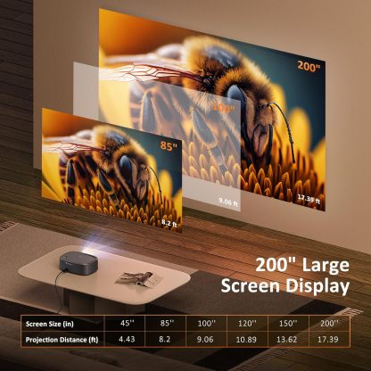 NexiGo Outdoor Netflix Projector, Auto Focus/Keystone, Native 1080P