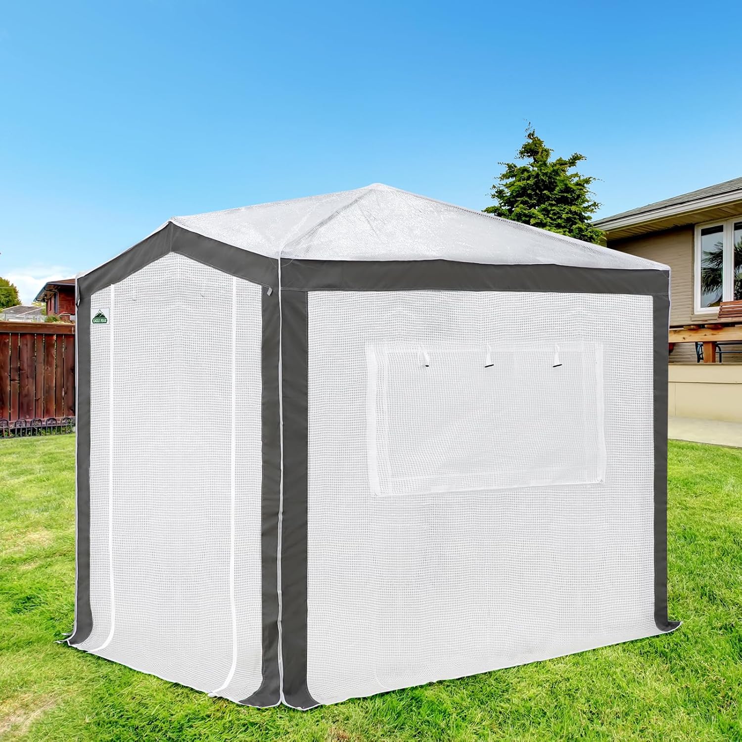 EAGLE PEAK Portable Walk in Greenhouse with Polyester Reinforced Corners