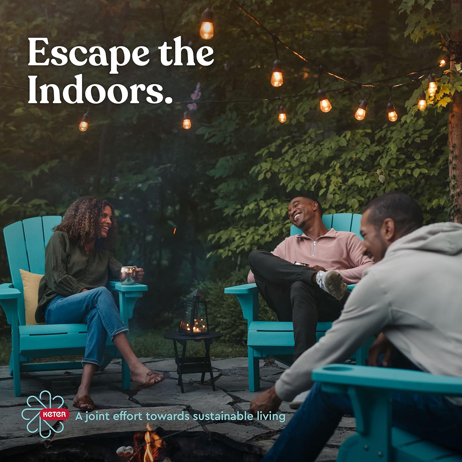 Keter Pacific Cool Bar Outdoor Patio Furniture and Hot Tub Side Table
