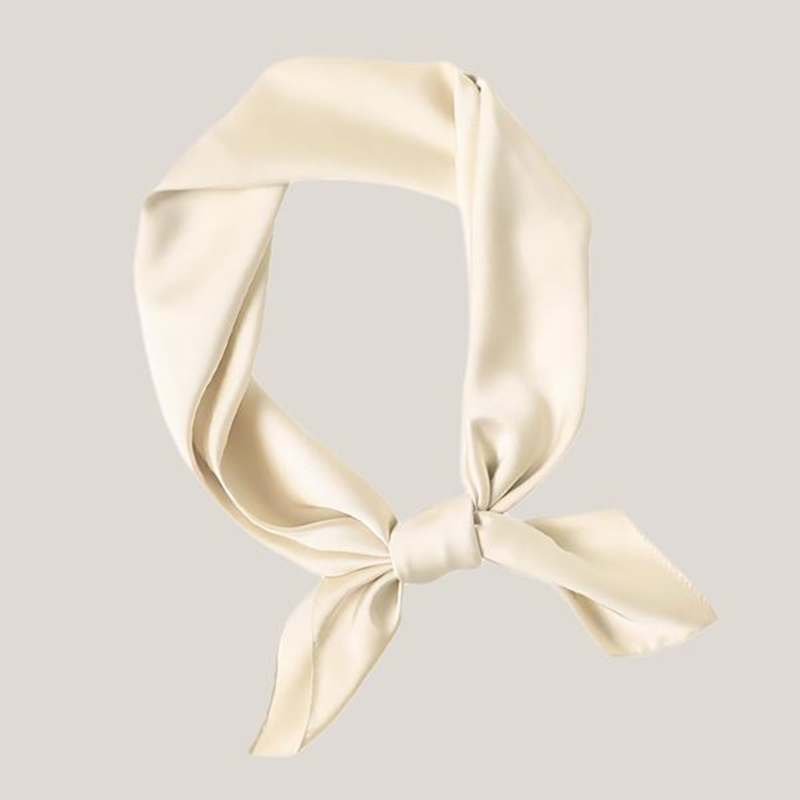 Lightweight Soft Square Scarf in Solid Color Imitation Silk