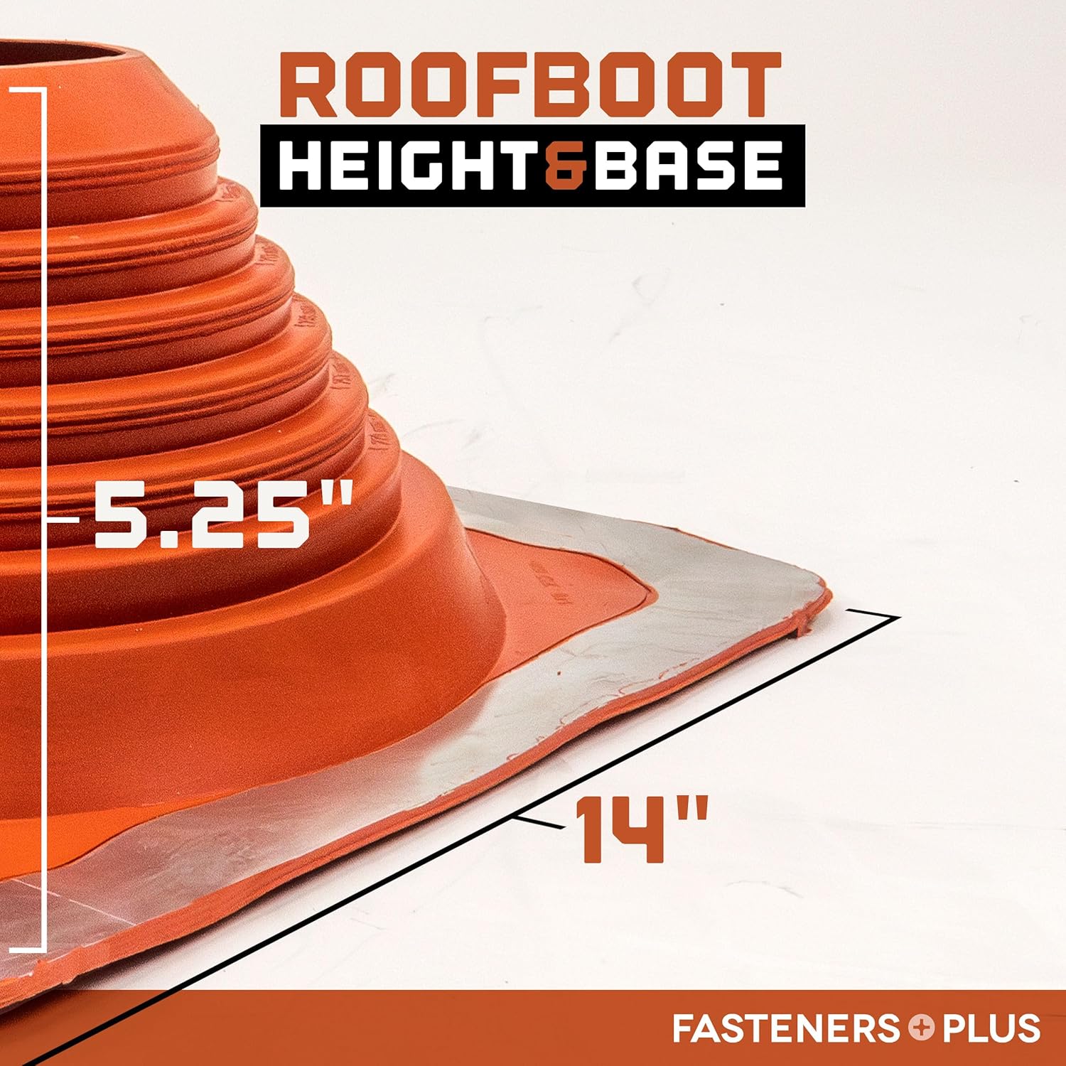 Fasteners Plus High Temp Roof Boot Kit, Red