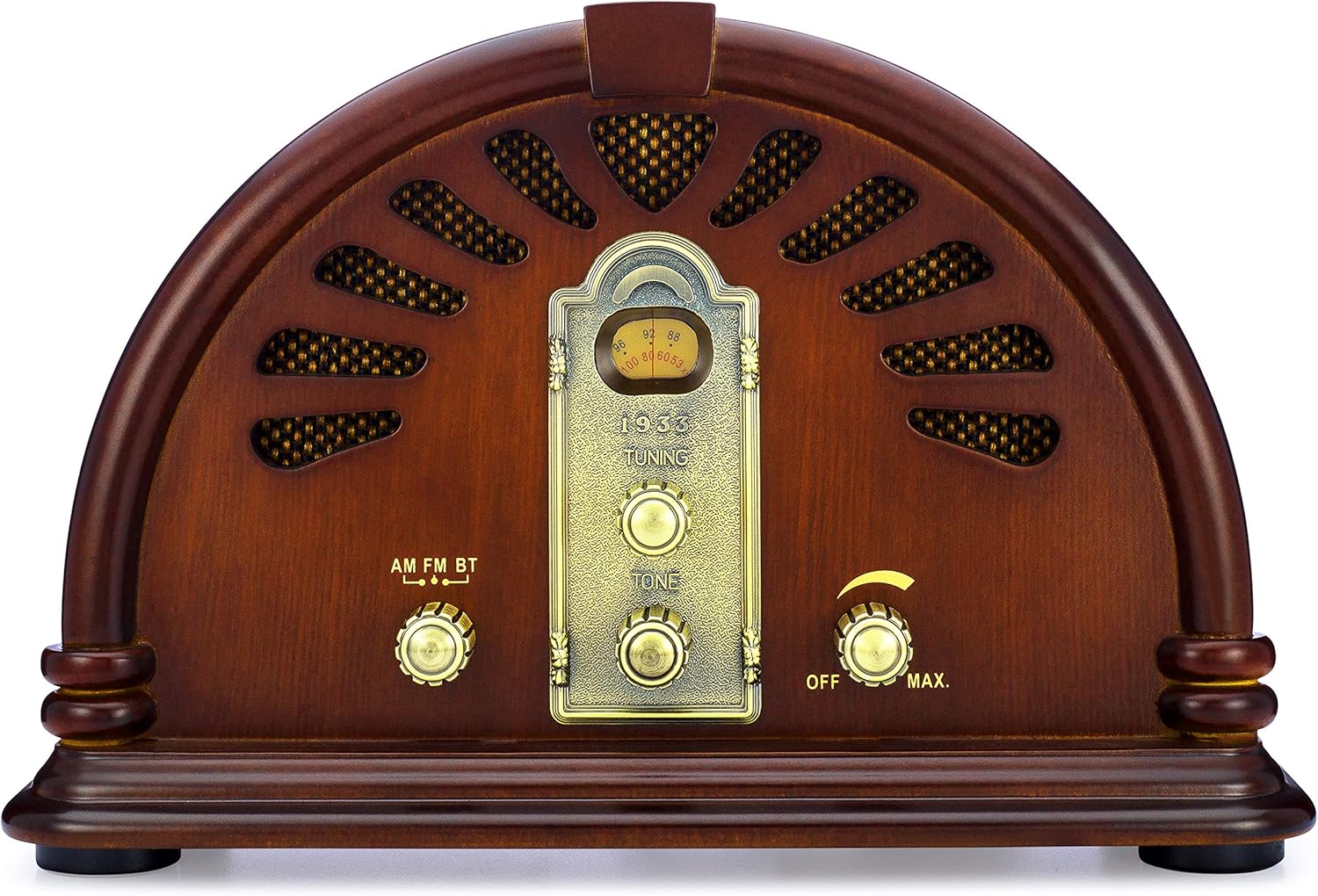 ClearClick Classic Vintage Retro Style AM/FM Radio with Bluetooth